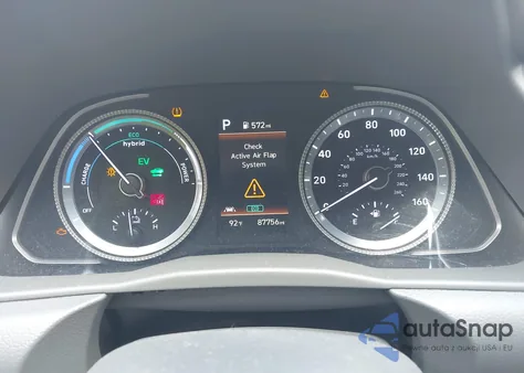 2022 Hyundai Sonata Hybrid Blue из США, поврежденный, VIN KMHL24JJ5NA048435